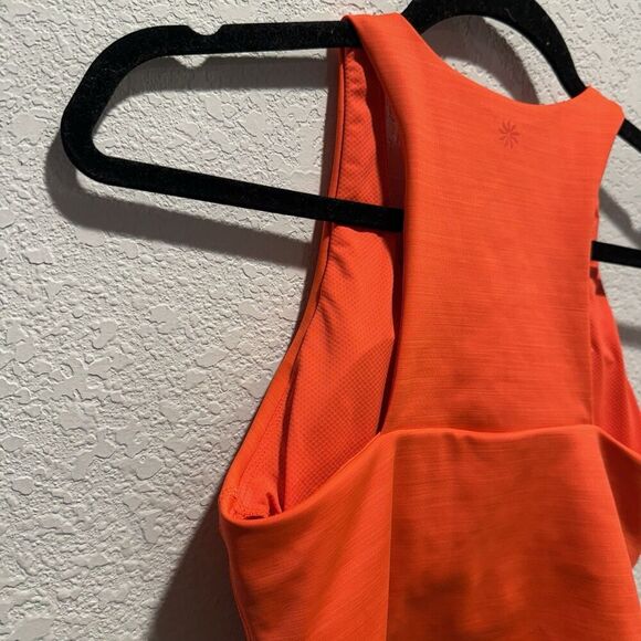 Athleta Ultimate Space Dye Crop In Supersonic Womens Small Longline Sports Bra - Picture 6 of 8